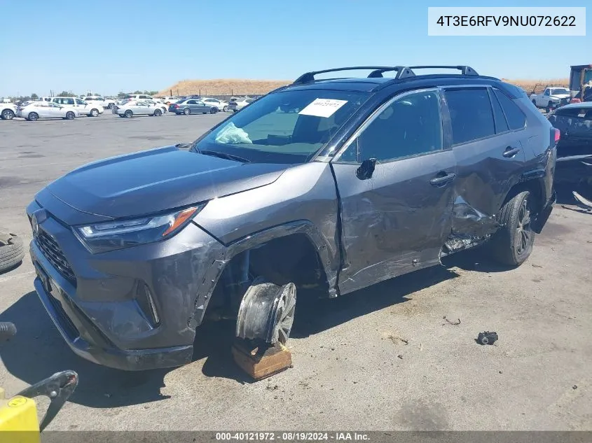 2022 Toyota Rav4 Hybrid Xse VIN: 4T3E6RFV9NU072622 Lot: 40121972