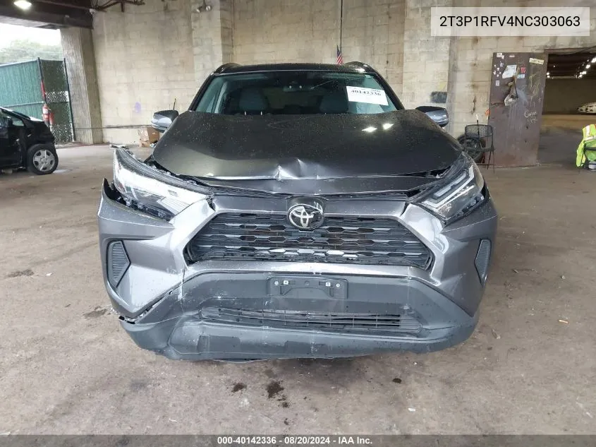 2022 Toyota Rav4 Xle/Xle Premium VIN: 2T3P1RFV4NC303063 Lot: 40142336