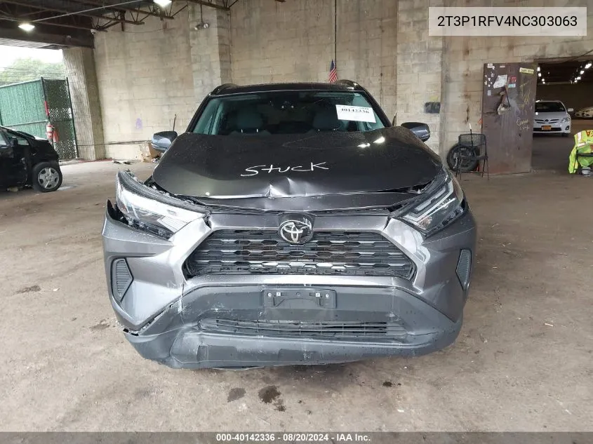 2022 Toyota Rav4 Xle/Xle Premium VIN: 2T3P1RFV4NC303063 Lot: 40142336