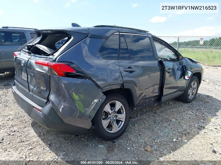 2022 Toyota Rav4 Xle VIN: 2T3W1RFV1NW216523 Lot: 40151200