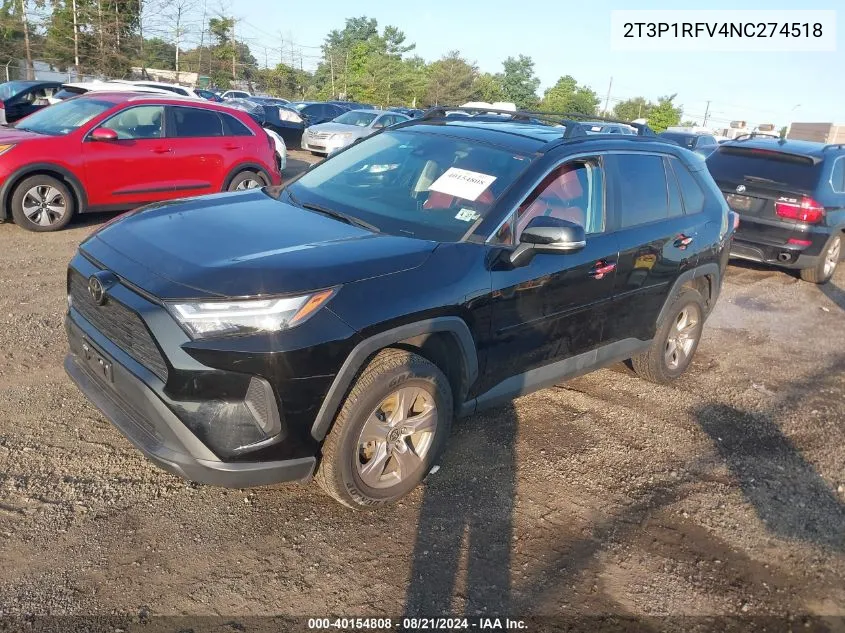 2T3P1RFV4NC274518 2022 Toyota Rav4 Xle/Xle Premium