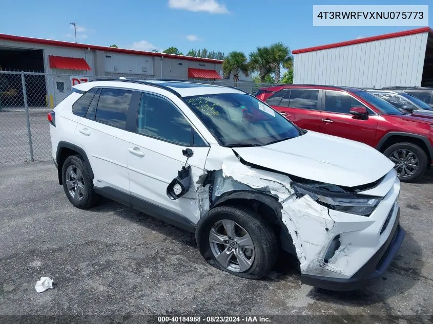 4T3RWRFVXNU075773 2022 Toyota Rav4 Hybrid Xle