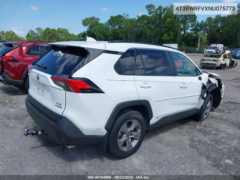 4T3RWRFVXNU075773 2022 Toyota Rav4 Hybrid Xle