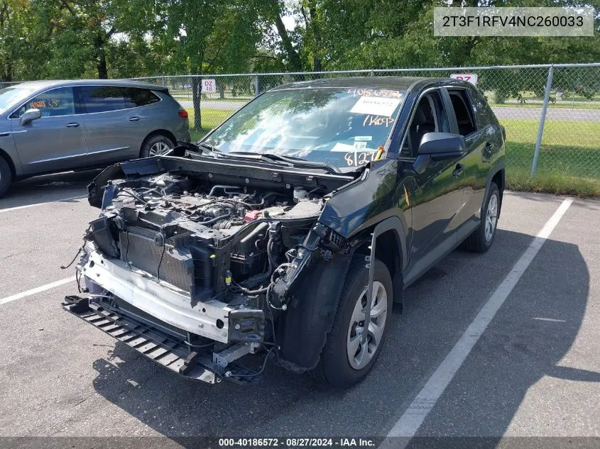 2T3F1RFV4NC260033 2022 Toyota Rav4 Le