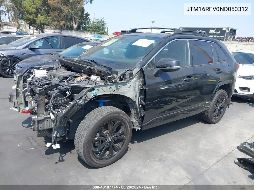 JTM16RFV0ND050312 2022 Toyota Rav4 Hybrid Se