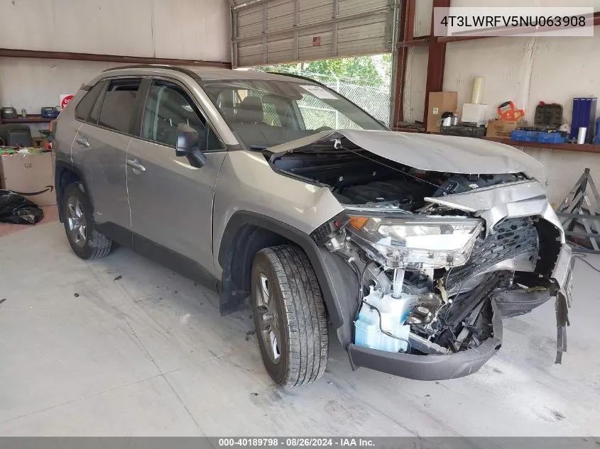 2022 Toyota Rav4 Hybrid Le VIN: 4T3LWRFV5NU063908 Lot: 40189798