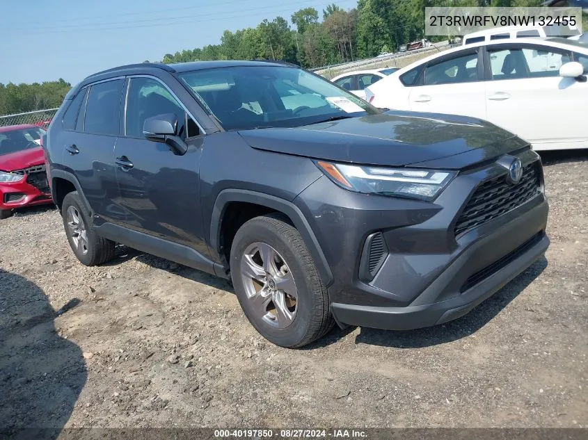 2022 Toyota Rav4 Hybrid Xle VIN: 2T3RWRFV8NW132455 Lot: 40197850