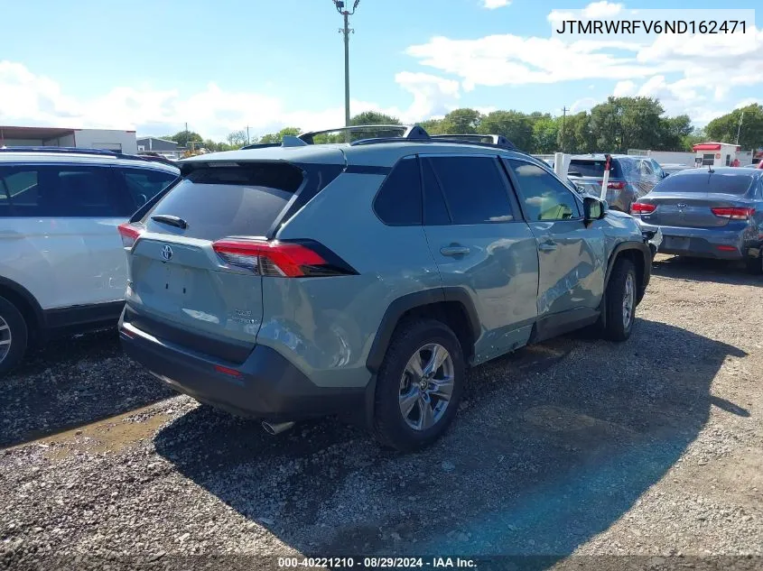 2022 Toyota Rav4 Hybrid Xle VIN: JTMRWRFV6ND162471 Lot: 40221210