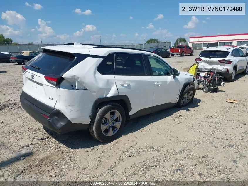 2022 Toyota Rav4 Xle VIN: 2T3W1RFV7NC179480 Lot: 40230447