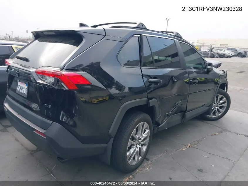 2022 Toyota Rav4 Xle Premium VIN: 2T3C1RFV3NW230328 Lot: 40245472