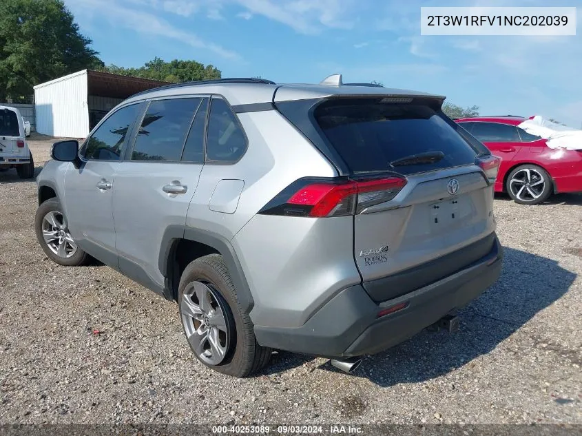 2022 Toyota Rav4 Xle VIN: 2T3W1RFV1NC202039 Lot: 40253089