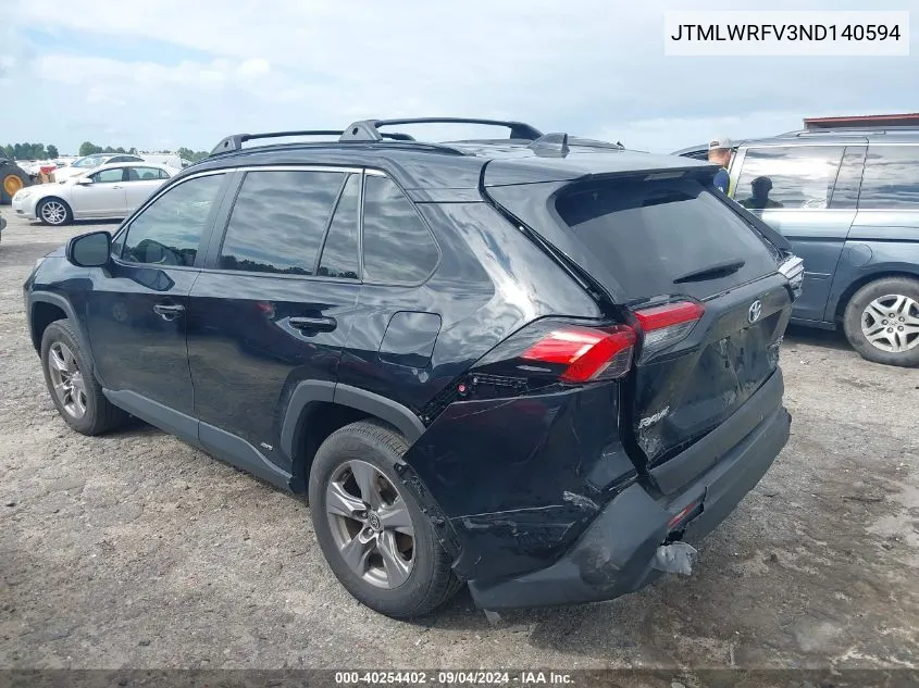 JTMLWRFV3ND140594 2022 Toyota Rav4 Hybrid Le