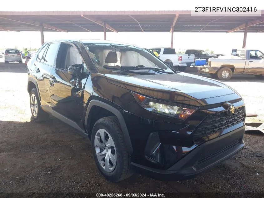 2T3F1RFV1NC302416 2022 Toyota Rav4 Le