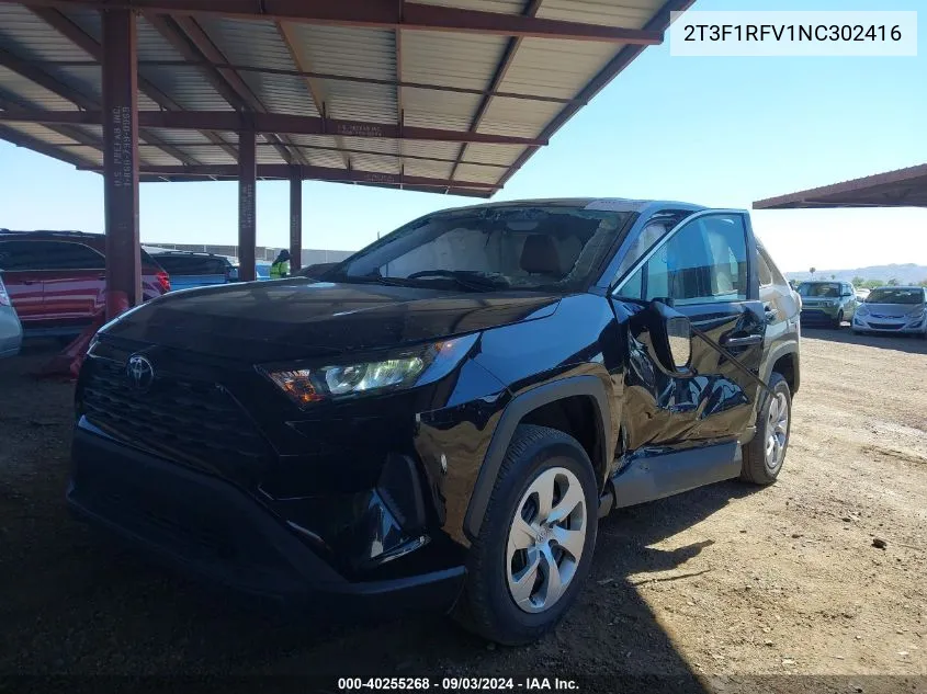 2T3F1RFV1NC302416 2022 Toyota Rav4 Le