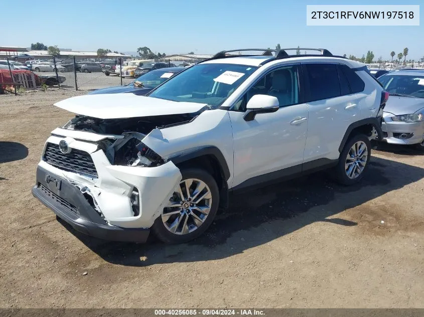 2022 Toyota Rav4 Xle Premium VIN: 2T3C1RFV6NW197518 Lot: 40256085