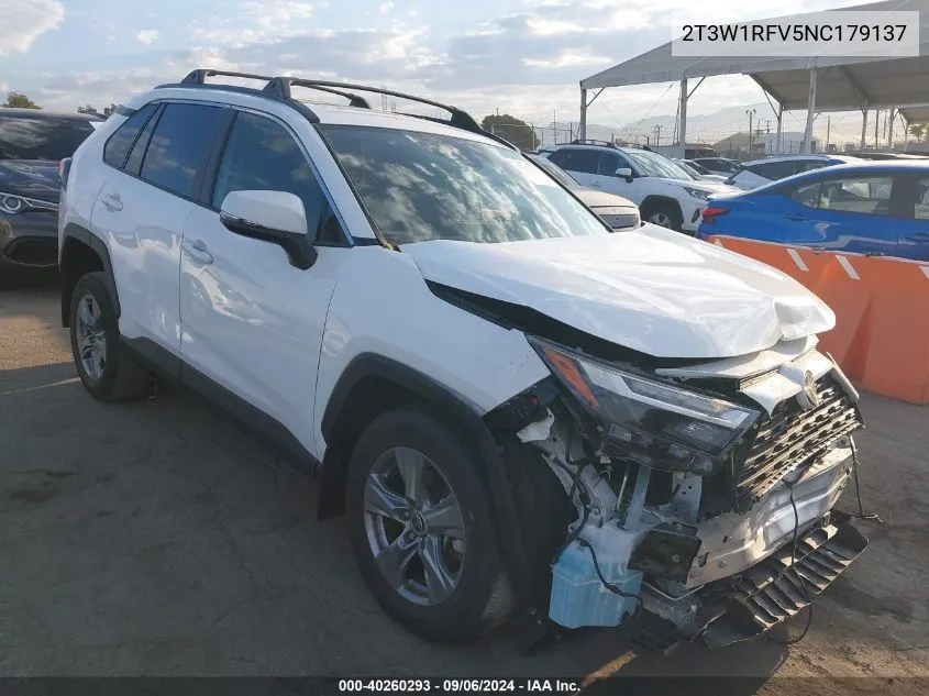 2022 Toyota Rav4 Xle VIN: 2T3W1RFV5NC179137 Lot: 40260293