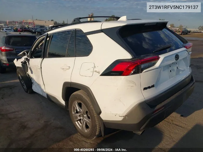 2022 Toyota Rav4 Xle VIN: 2T3W1RFV5NC179137 Lot: 40260293