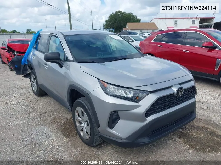 2022 Toyota Rav4 Le VIN: 2T3H1RFV1NW224114 Lot: 40266458