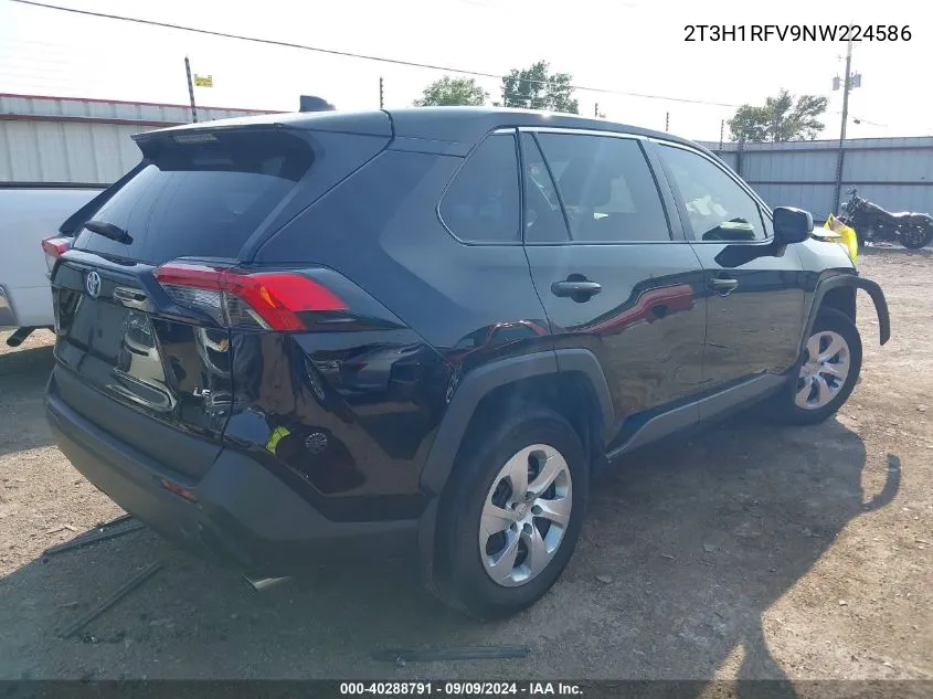 2022 Toyota Rav4 Le VIN: 2T3H1RFV9NW224586 Lot: 40288791