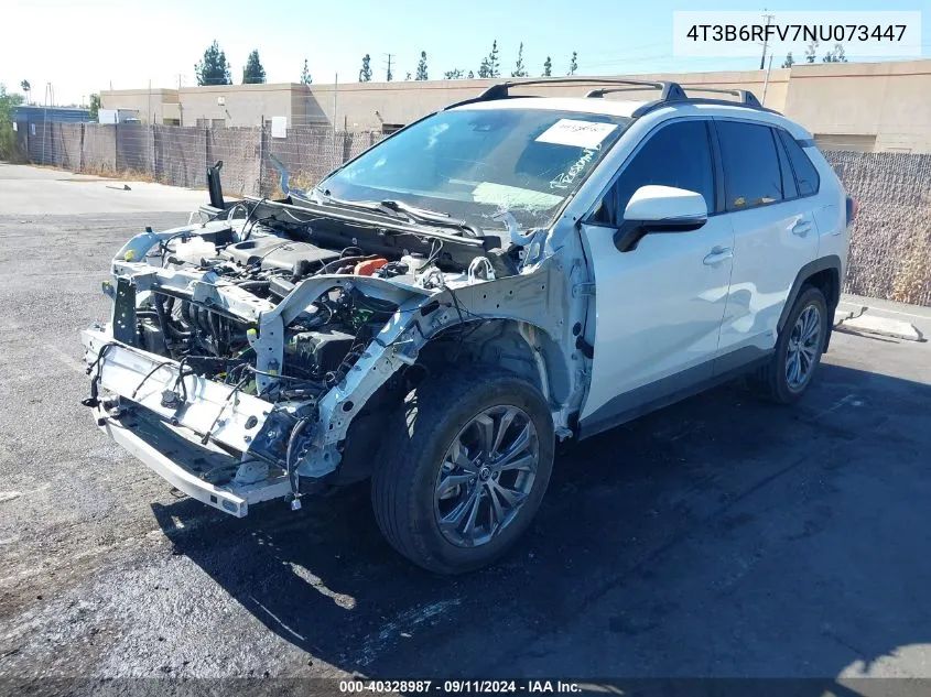 2022 Toyota Rav4 Hybrid Xle Premium VIN: 4T3B6RFV7NU073447 Lot: 40328987