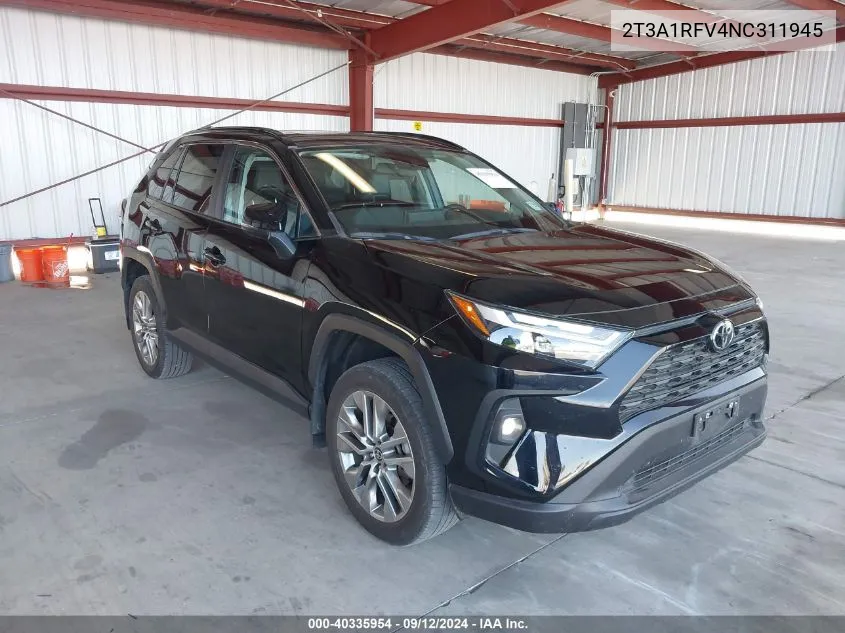 2022 Toyota Rav4 Xle Premium VIN: 2T3A1RFV4NC311945 Lot: 40335954