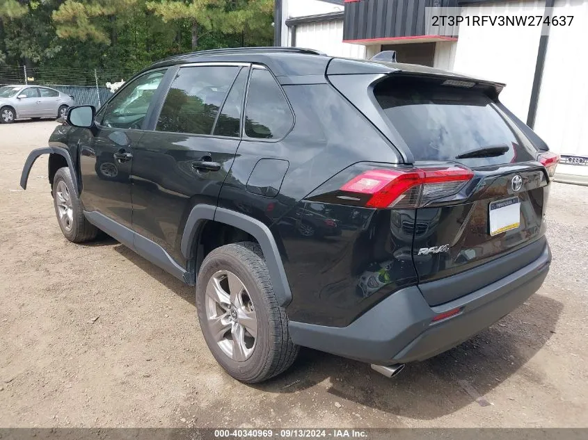 2022 Toyota Rav4 Xle VIN: 2T3P1RFV3NW274637 Lot: 40340969