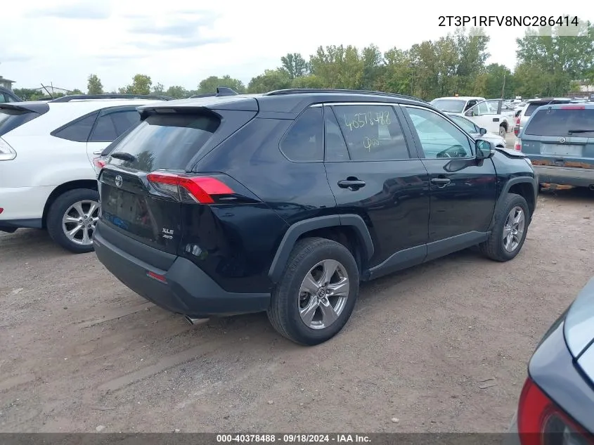 2022 Toyota Rav4 Xle VIN: 2T3P1RFV8NC286414 Lot: 40378488