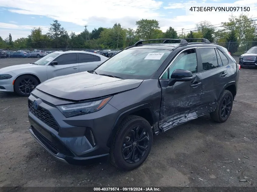 2022 Toyota Rav4 Hybrid Xse VIN: 4T3E6RFV9NU097150 Lot: 40379574