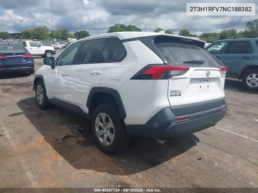 2022 Toyota Rav4 Le VIN: 2T3H1RFV7NC188382 Lot: 40387724