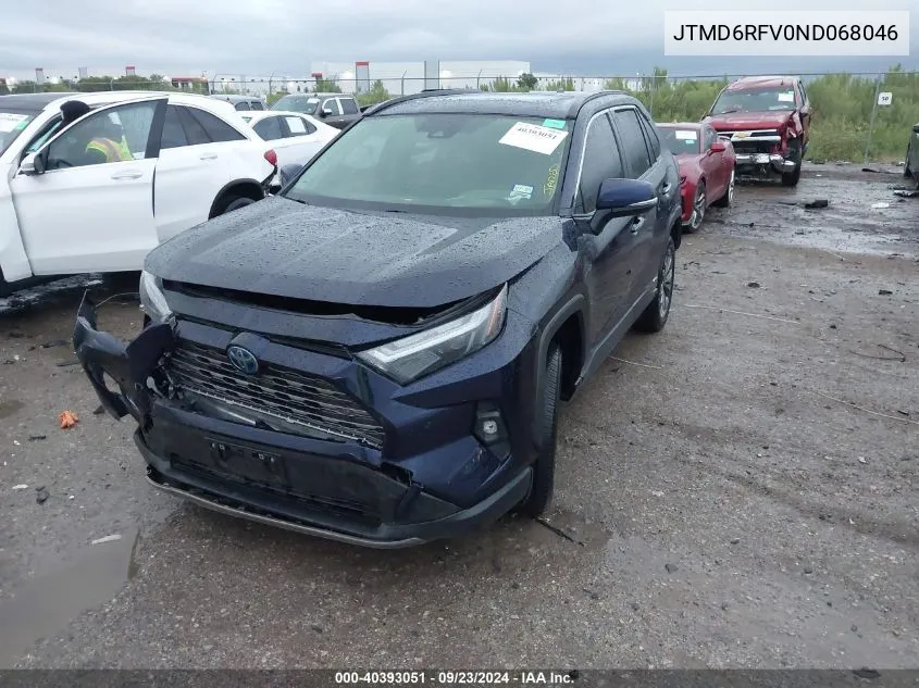 JTMD6RFV0ND068046 2022 Toyota Rav4 Hybrid Limited