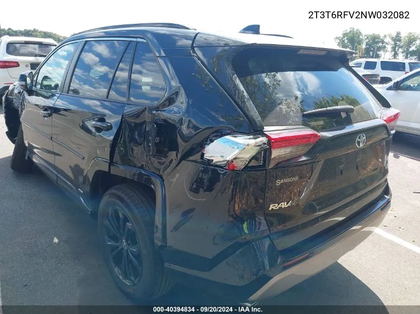 2T3T6RFV2NW032082 2022 Toyota Rav4 Hybrid Se