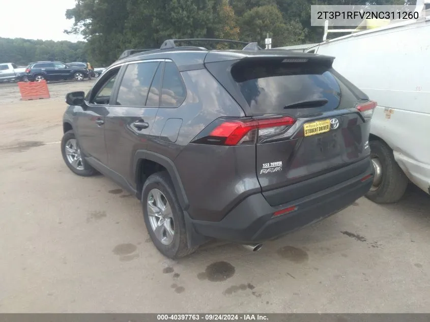 2022 Toyota Rav4 Xle/Xle Premium VIN: 2T3P1RFV2NC311260 Lot: 40602467