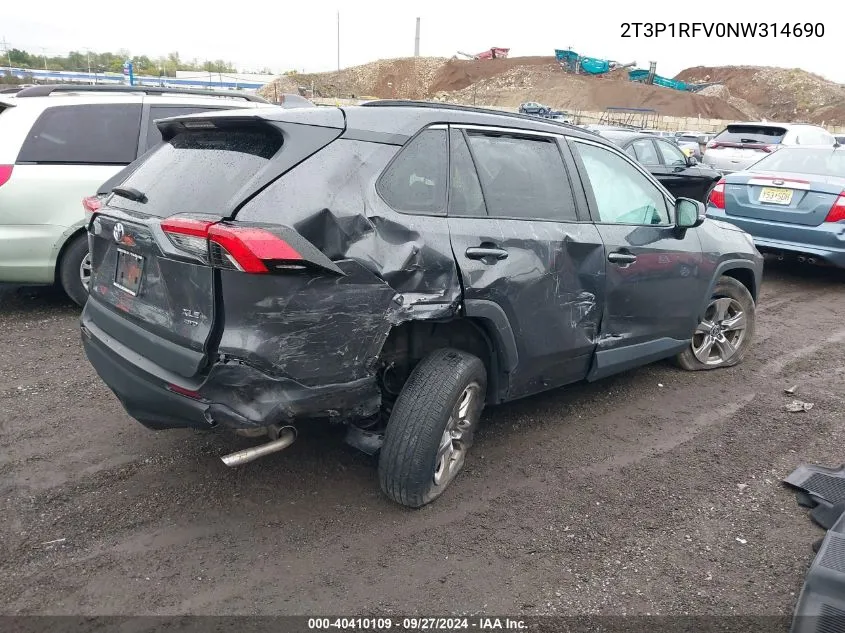 2T3P1RFV0NW314690 2022 Toyota Rav4 Xle