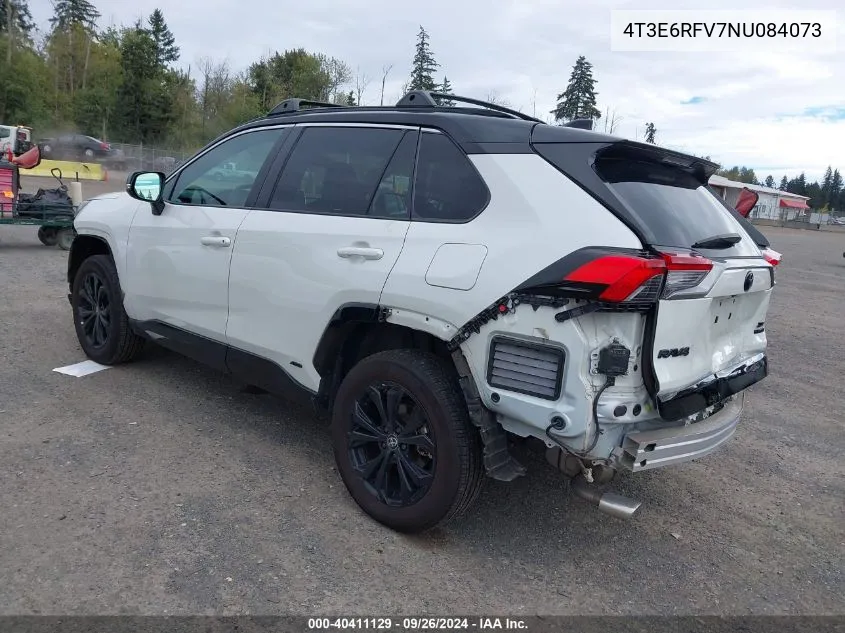 4T3E6RFV7NU084073 2022 Toyota Rav4 Hybrid Xse