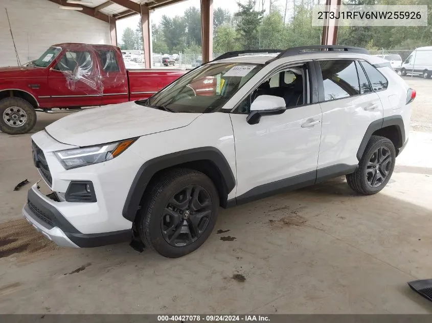 2T3J1RFV6NW255926 2022 Toyota Rav4 Adventure/Trd Off Road