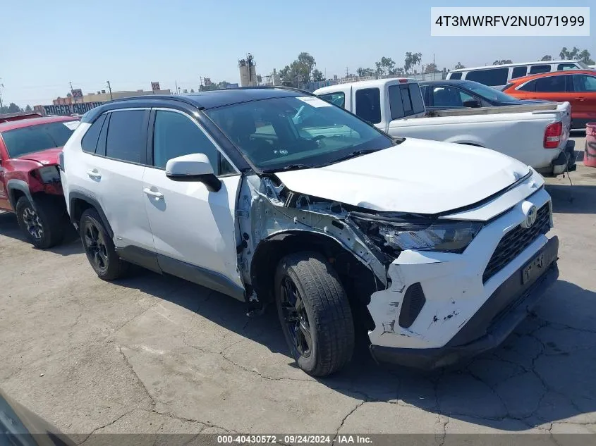 2022 Toyota Rav4 Hybrid Le VIN: 4T3MWRFV2NU071999 Lot: 40430572