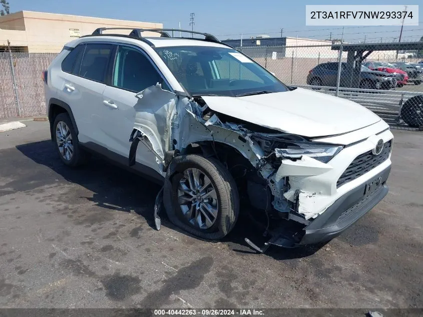 2022 Toyota Rav4 Xle Premium VIN: 2T3A1RFV7NW293374 Lot: 40442263