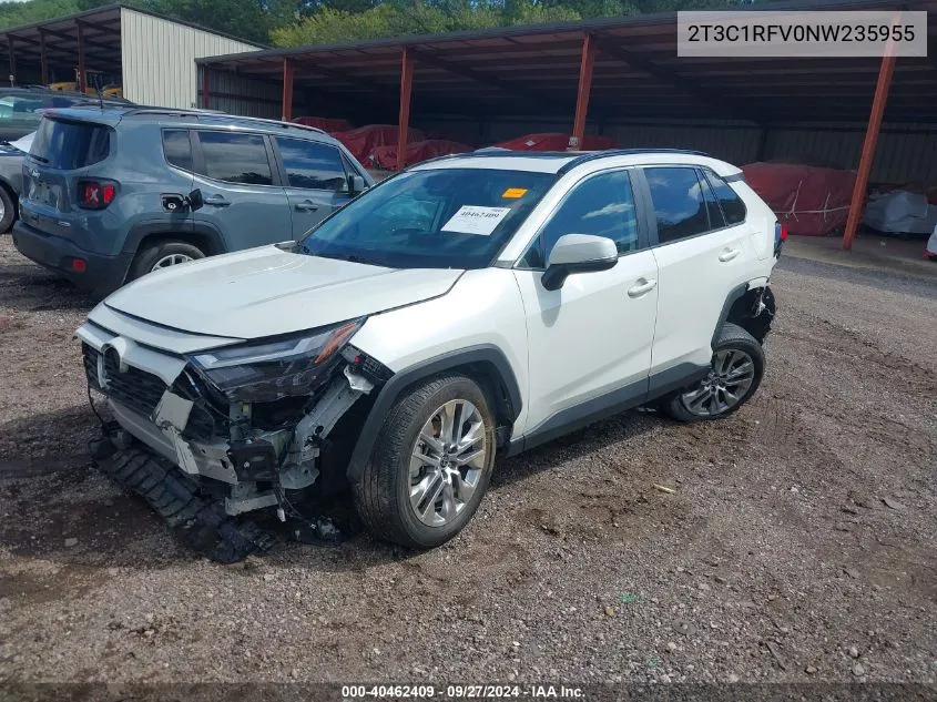 2T3C1RFV0NW235955 2022 Toyota Rav4 Xle Premium