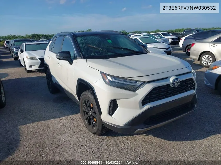 2022 Toyota Rav4 Hybrid Xse VIN: 2T3E6RFV7NW030532 Lot: 40465971