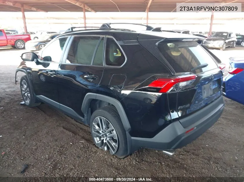 2022 Toyota Rav4 Xle Premium VIN: 2T3A1RFV9NC307809 Lot: 40473500