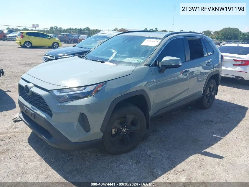 2022 Toyota Rav4 Xle VIN: 2T3W1RFVXNW191198 Lot: 40474441