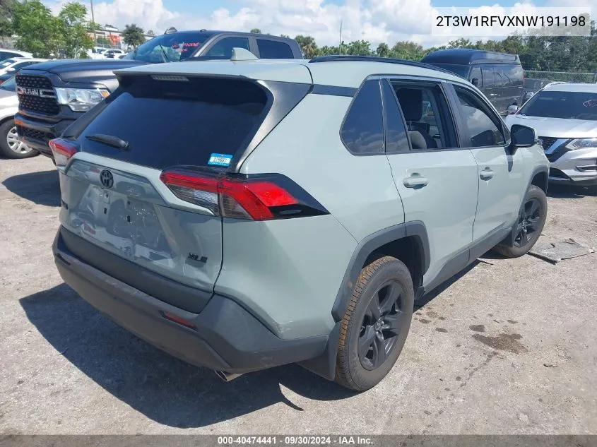 2022 Toyota Rav4 Xle VIN: 2T3W1RFVXNW191198 Lot: 40474441