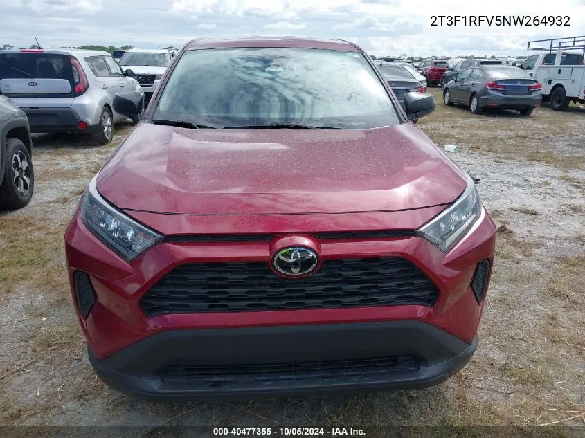 2022 Toyota Rav4 Le VIN: 2T3F1RFV5NW264932 Lot: 40477355