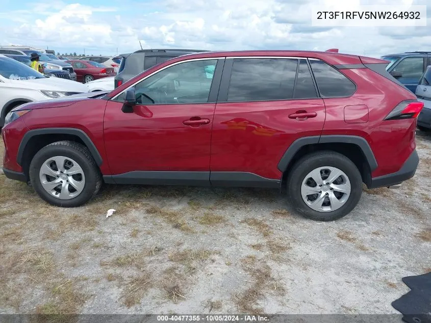 2022 Toyota Rav4 Le VIN: 2T3F1RFV5NW264932 Lot: 40477355