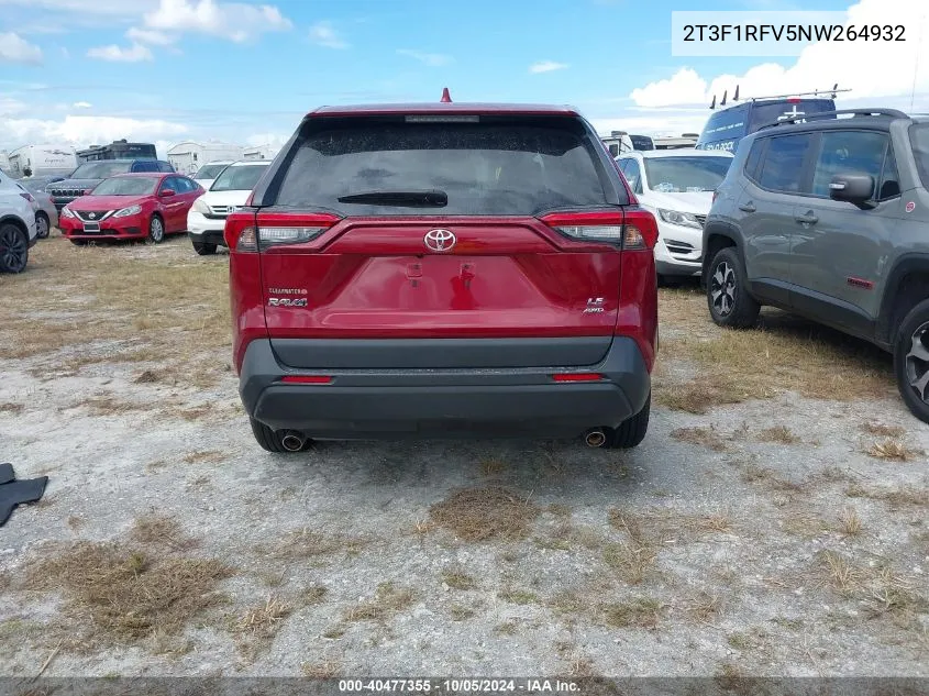 2022 Toyota Rav4 Le VIN: 2T3F1RFV5NW264932 Lot: 40477355