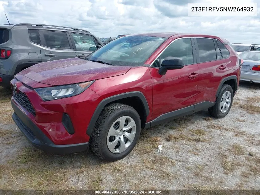 2022 Toyota Rav4 Le VIN: 2T3F1RFV5NW264932 Lot: 40477355