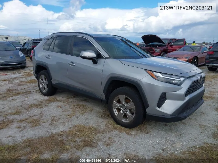 2022 Toyota Rav4 Xle VIN: 2T3W1RFV2NC203121 Lot: 40479160