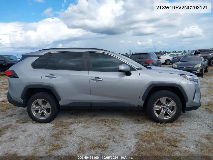 2022 Toyota Rav4 Xle VIN: 2T3W1RFV2NC203121 Lot: 40479160