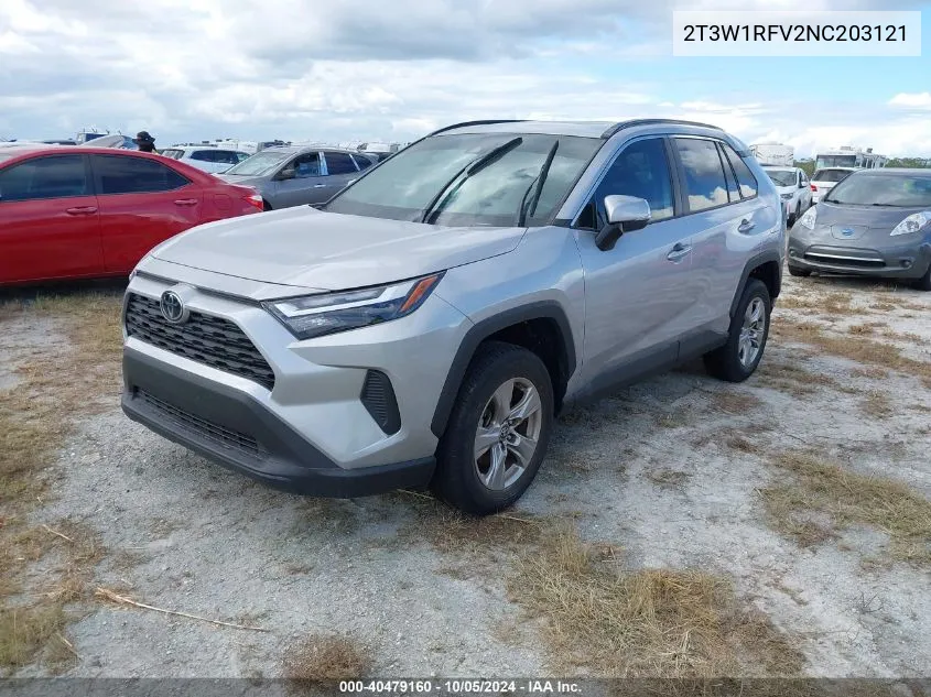 2022 Toyota Rav4 Xle VIN: 2T3W1RFV2NC203121 Lot: 40479160