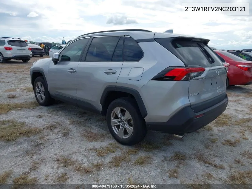 2022 Toyota Rav4 Xle VIN: 2T3W1RFV2NC203121 Lot: 40479160